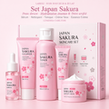 Coffret Soin Visage Sakura Japonais — Routine Éclat & Hydratation 5 Soins