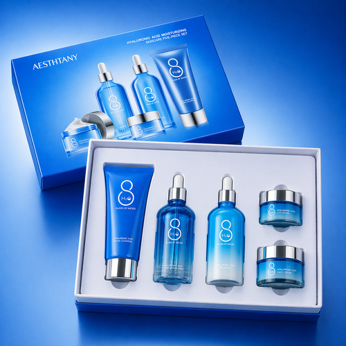 Coffret Hydratation Intense — Routine Anti-Âge à l'Acide Hyaluronique 5 Soins